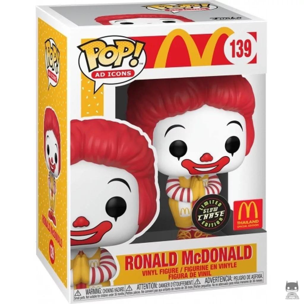Ronald McDonald (Chase & Glow in the Dark) Funko Pop! figure in its box