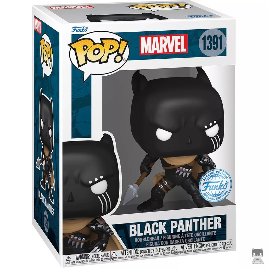 Black Panther with Spear Funko Pop! figure in its box