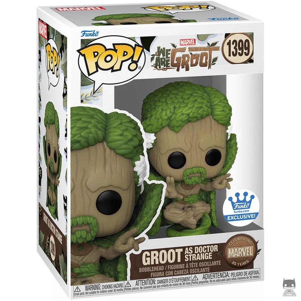 Groot as Doctor Strange Funko Pop! figure in its box
