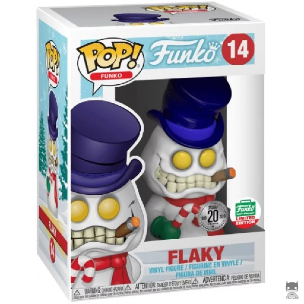 Flaky Funko Pop! figure in its box