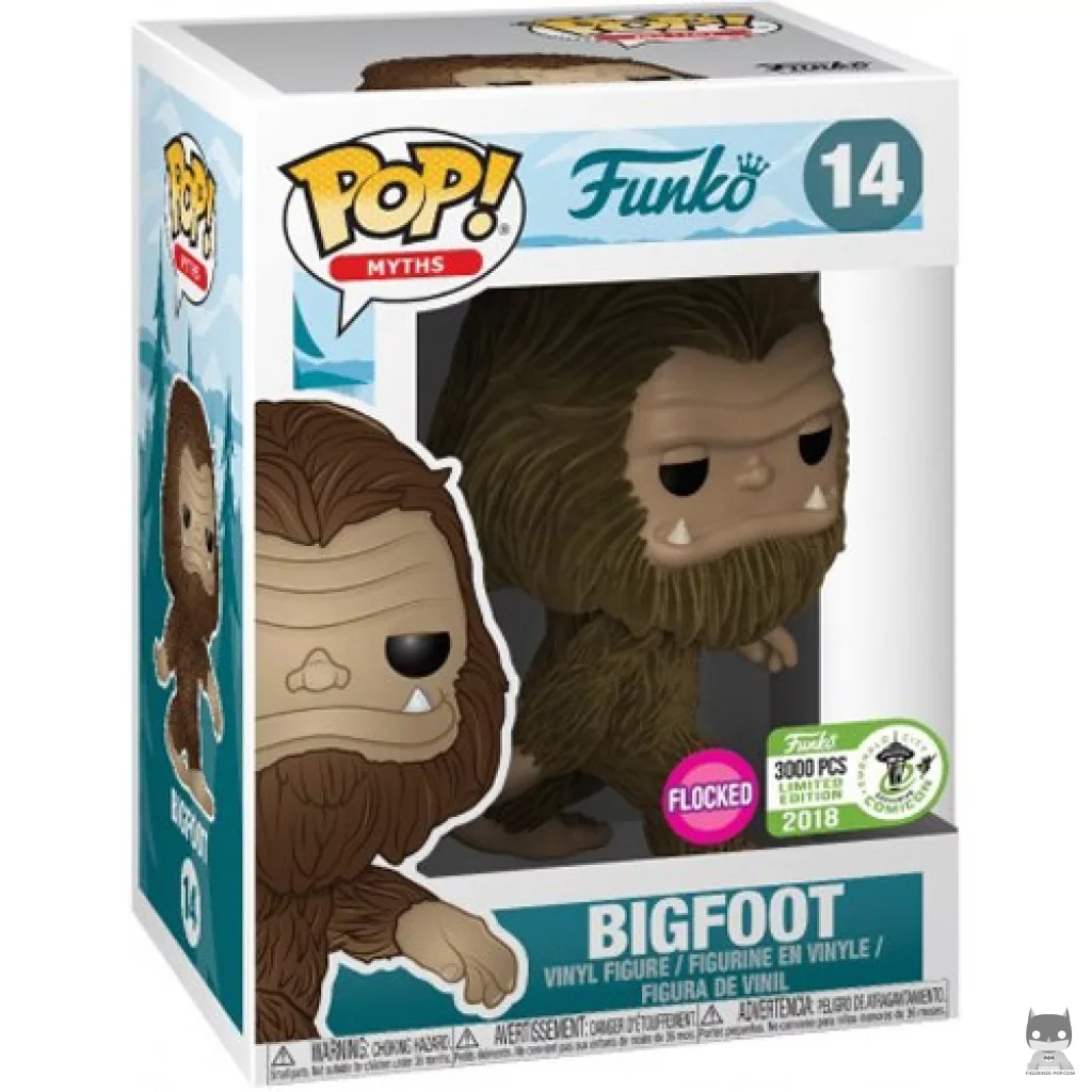 Bigfoot (Flocked) Funko Pop! figure in its box