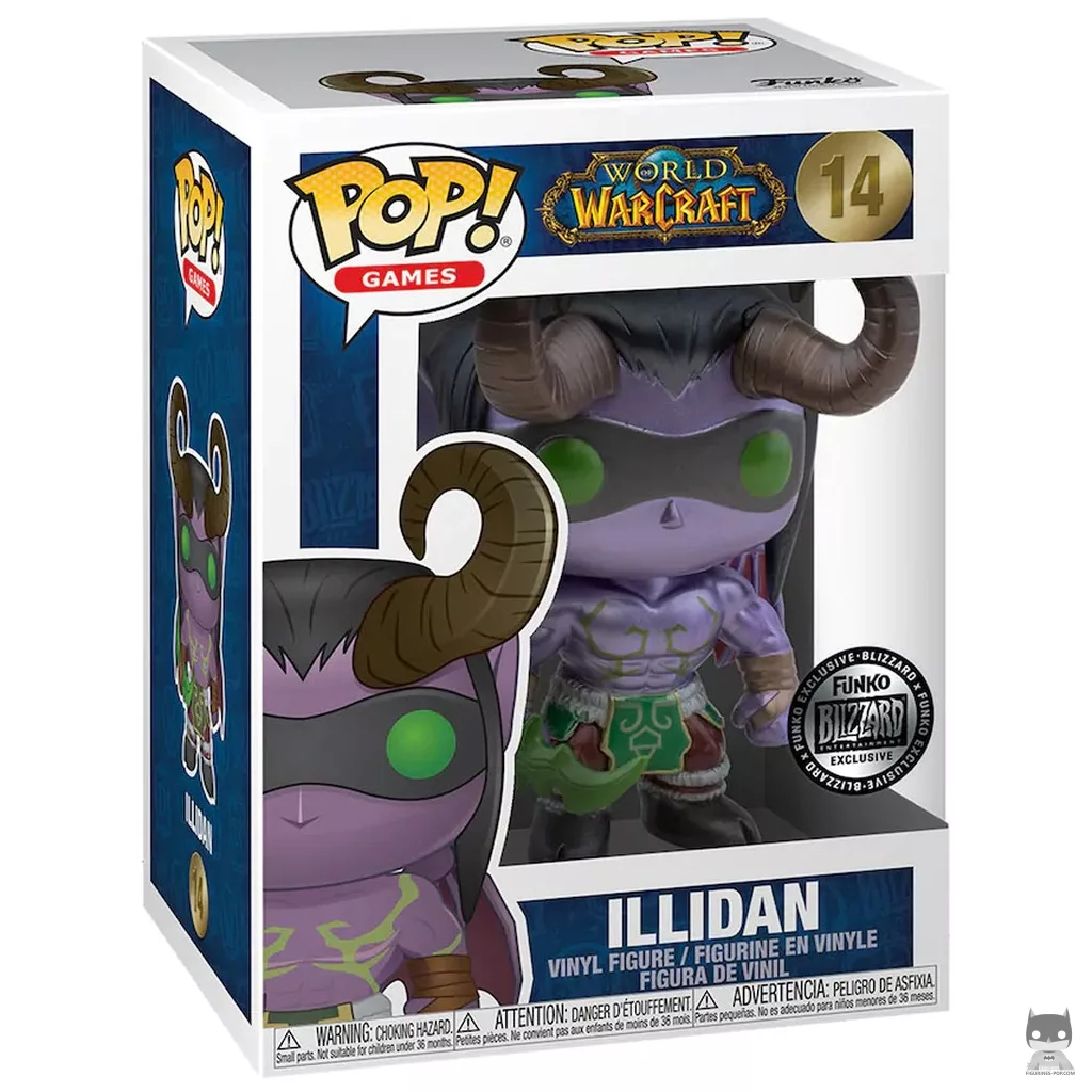 Illidan (Metallic) Funko Pop! figure in its box