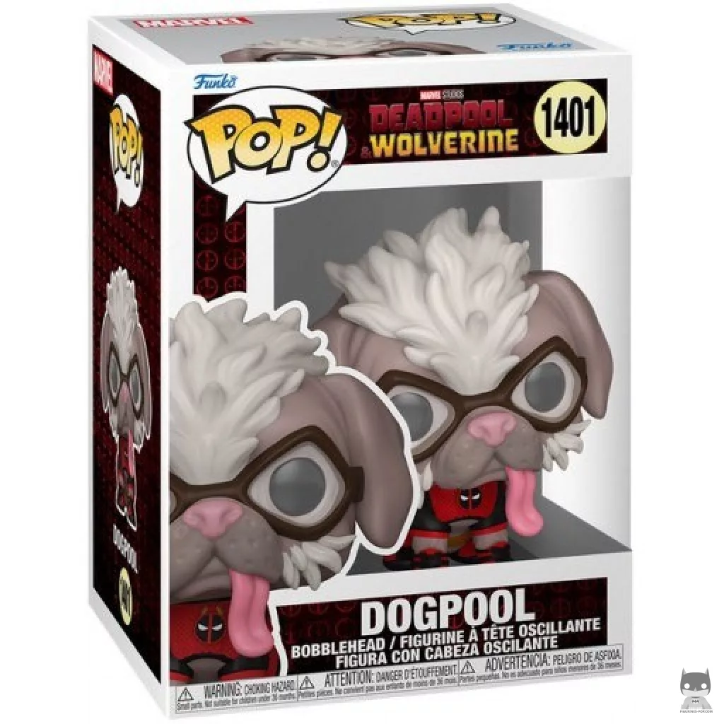 Dogpool Funko Pop! figure in its box