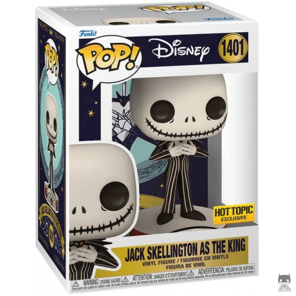Jack Skellington as the King Funko Pop! figure in its box
