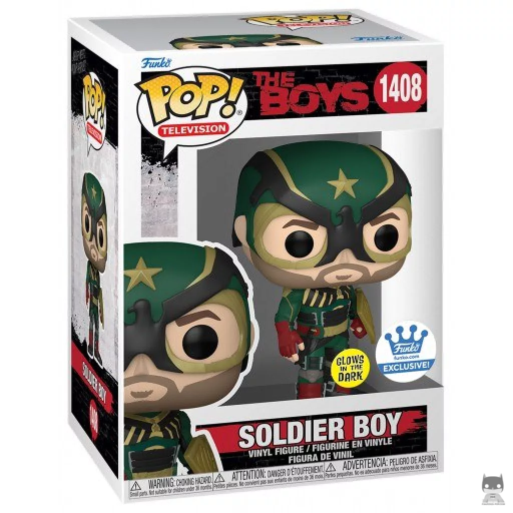 Soldier Boy (Glow in the Dark) Funko Pop! figure in its box