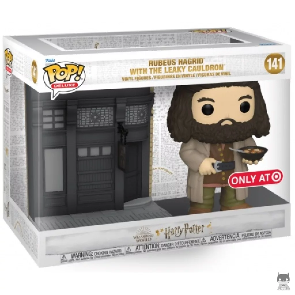 Hagrid in front of The Leaky Cauldron (Diagon Alley) Funko Pop! figure in its box