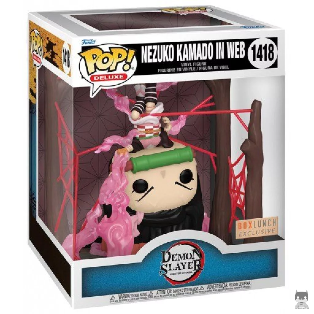 Nezuko in Web (Glow in the Dark) Funko Pop! figure in its box
