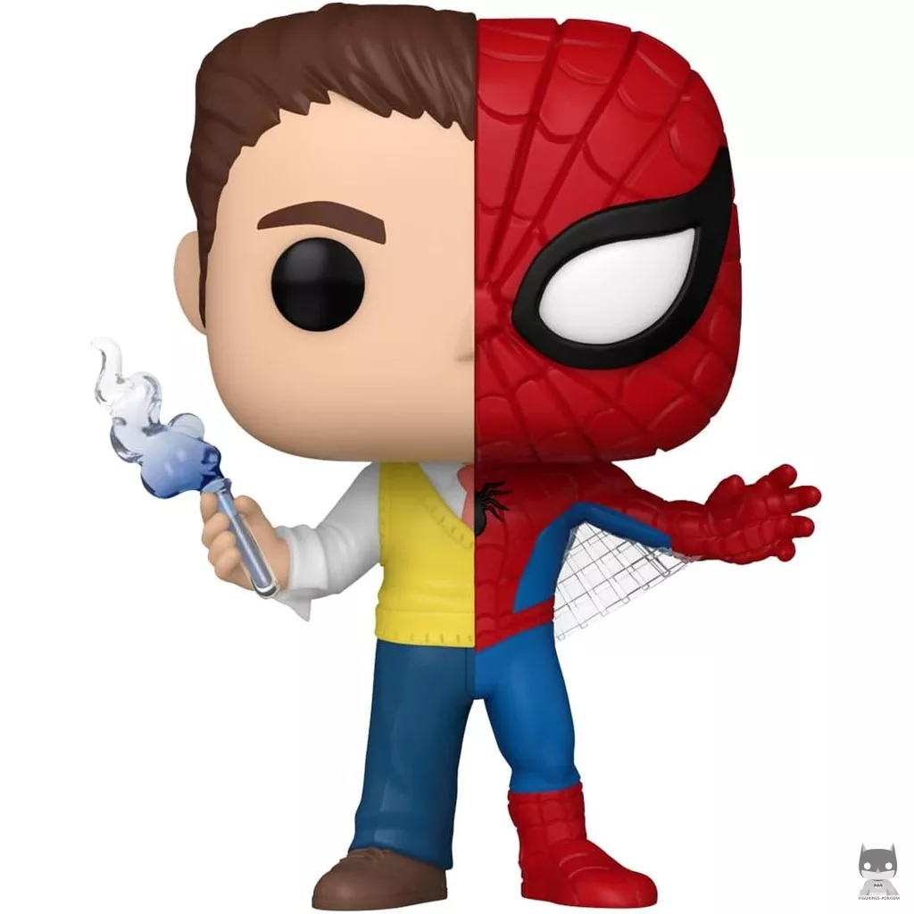 Peter Parker / Spider-Man (Split) Funko Pop! figure (Marvel Comics)