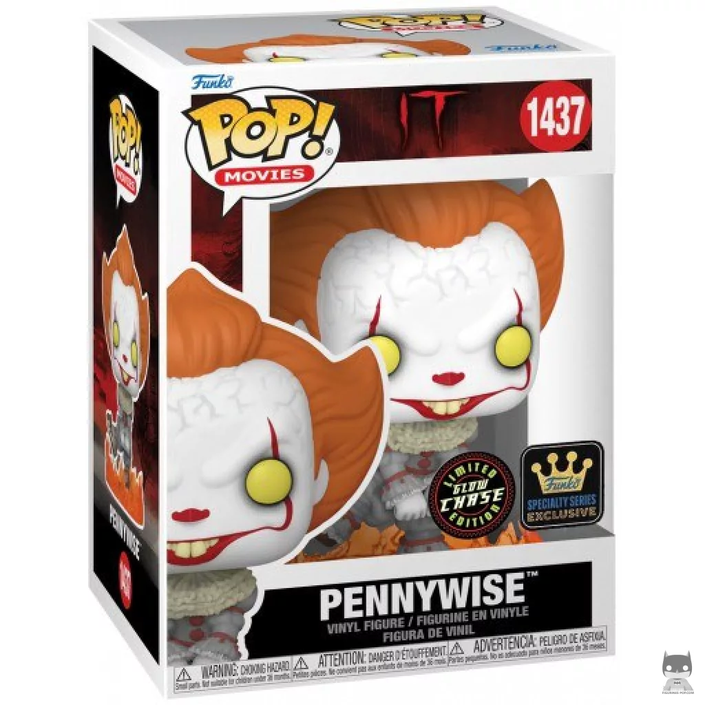 Pennywise (Chase & Glow in the Dark) Funko Pop! figure in its box