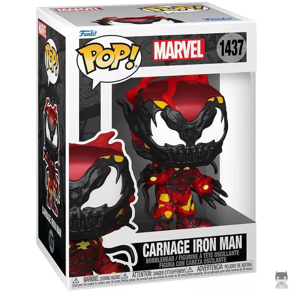 Carnage Iron Man Funko Pop! figure in its box