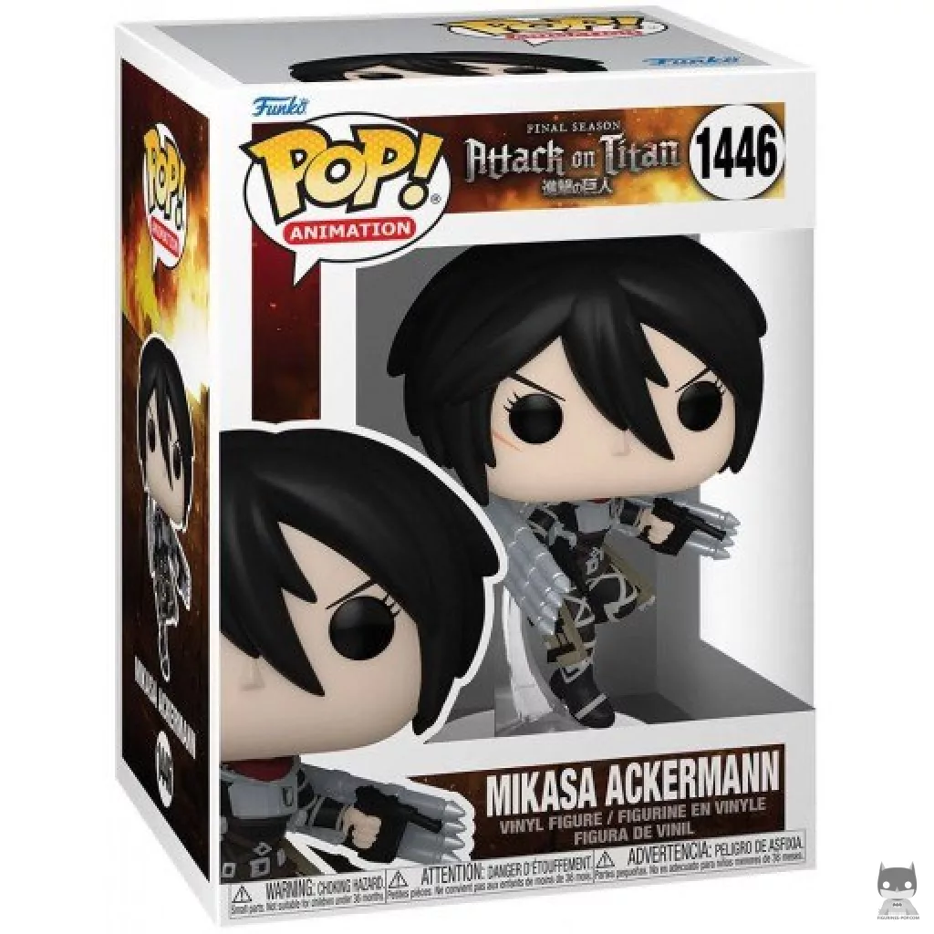 Mikasa Ackerman Funko Pop! figure in its box