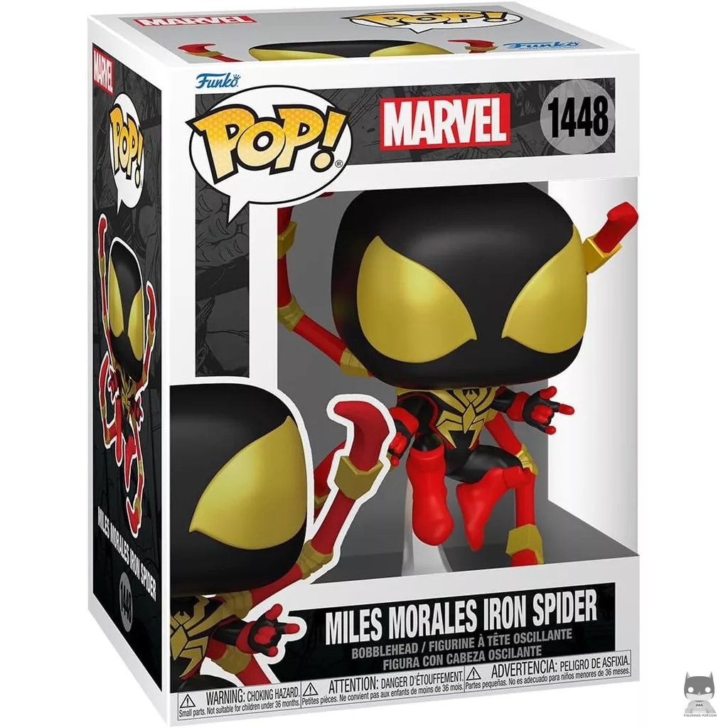 Miles Morales Iron Spider Funko Pop! figure in its box