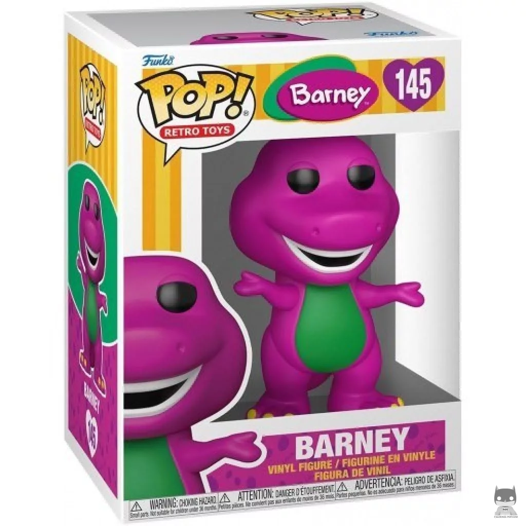 Barney Funko Pop! figure in its box