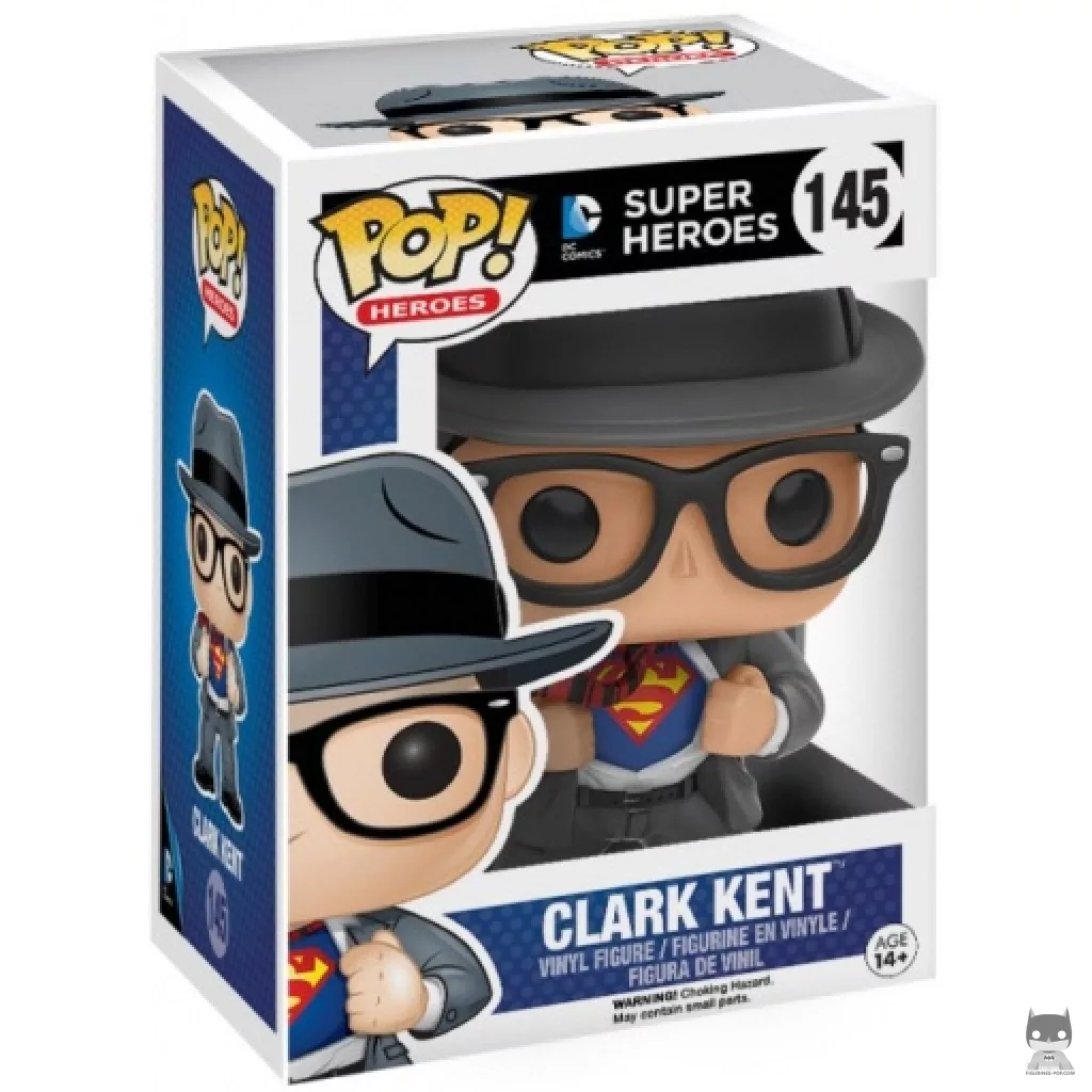 Clark Kent Funko Pop! figure in its box