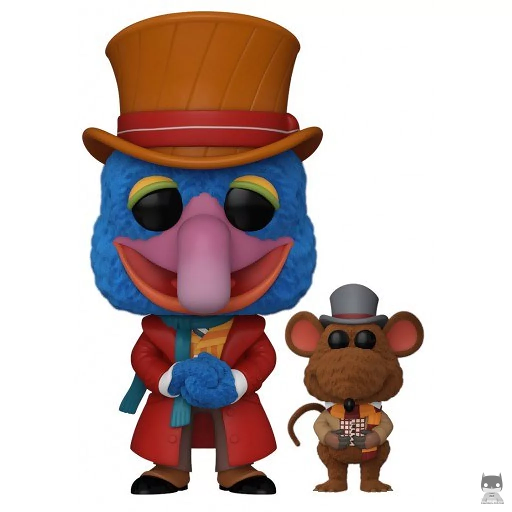 Charles Dickens with Rizzo (Flocked) Funko Pop! figure (The Muppet Christmas Carol)