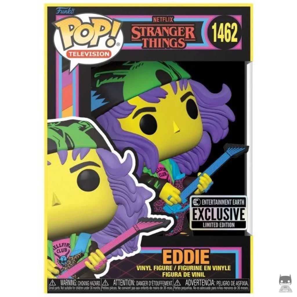 Eddie (Blacklight) Funko Pop! figure in its box