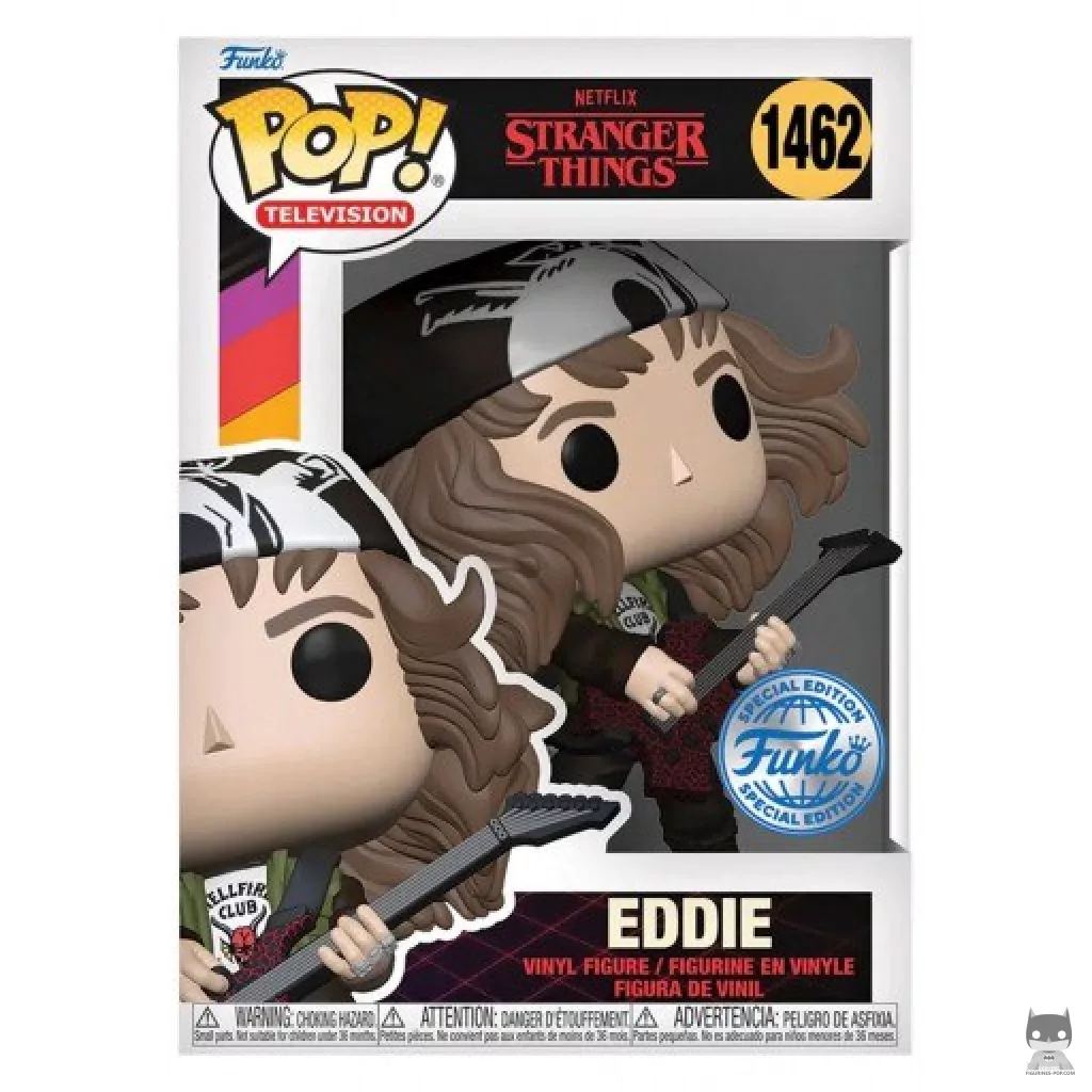 Eddie (Metallic) Funko Pop! figure in its box
