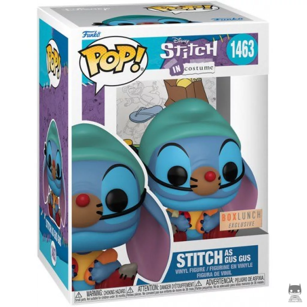 Stitch as Gus Gus Funko Pop! figure in its box