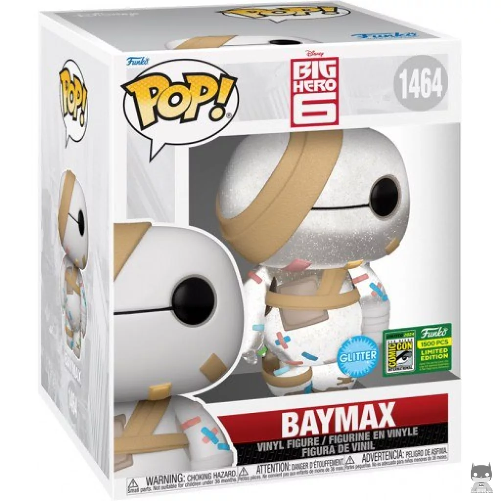 Baymax (SuperSized & Glitter) Funko Pop! figure in its box