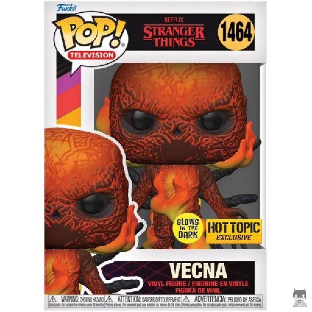 Vecna (Glow in the Dark) Funko Pop! figure in its box