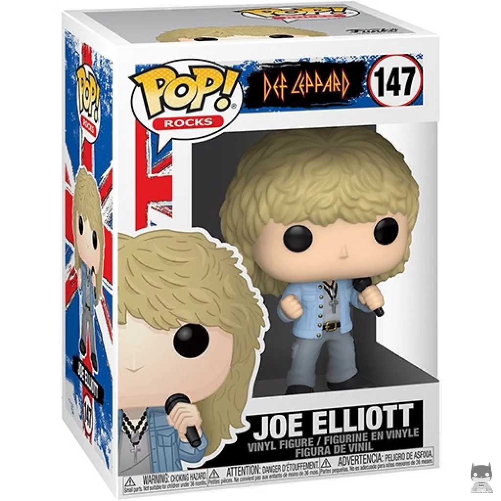 Joe Elliott Funko Pop! figure in its box