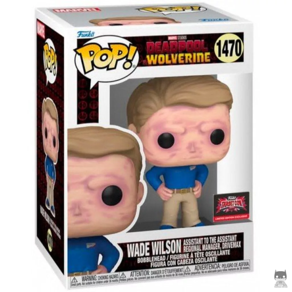 Wade Wilson Assistant To The Assistant Regional Manager, Drivemax Funko Pop! figure in its box