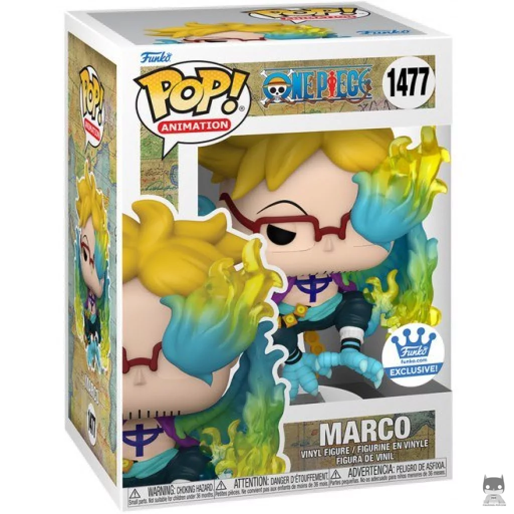 Marco Funko Pop! figure in its box