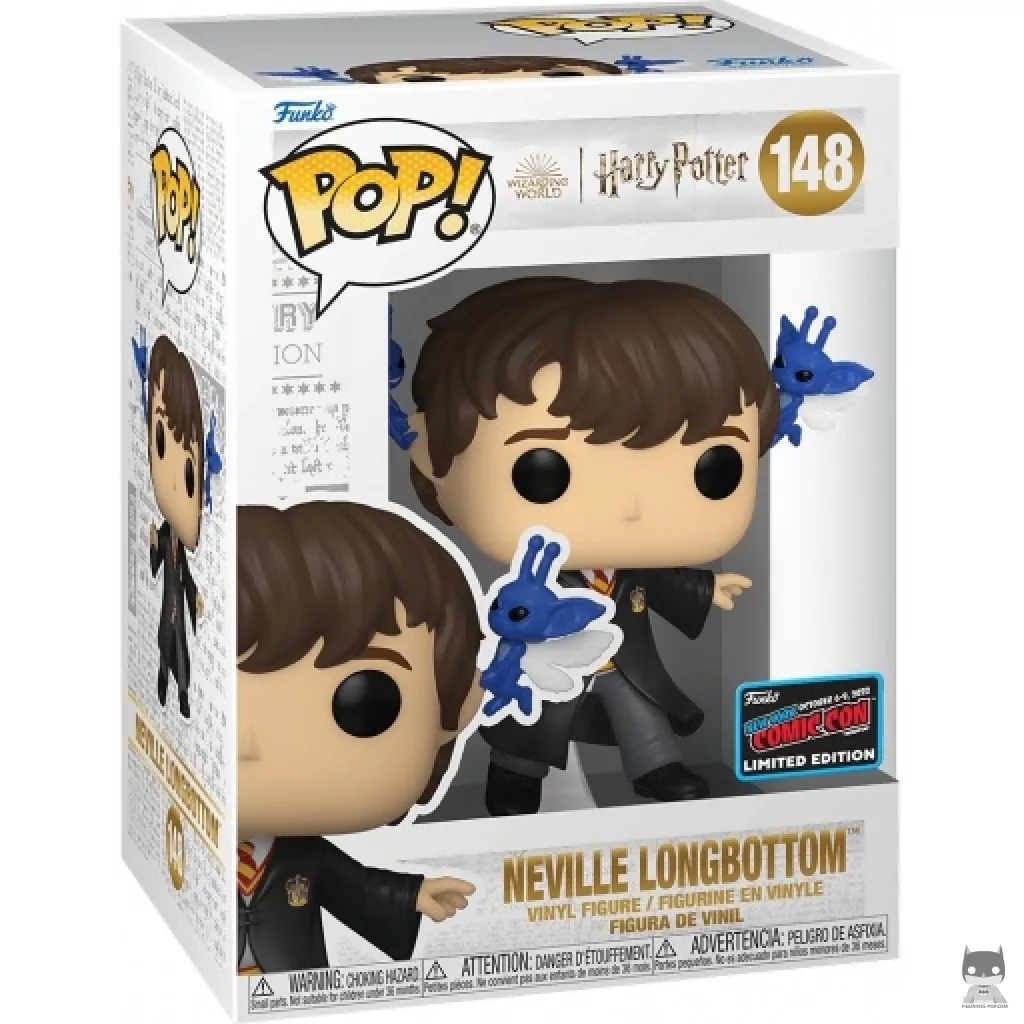 Neville Longbottom with Pixies Funko Pop! figure in its box
