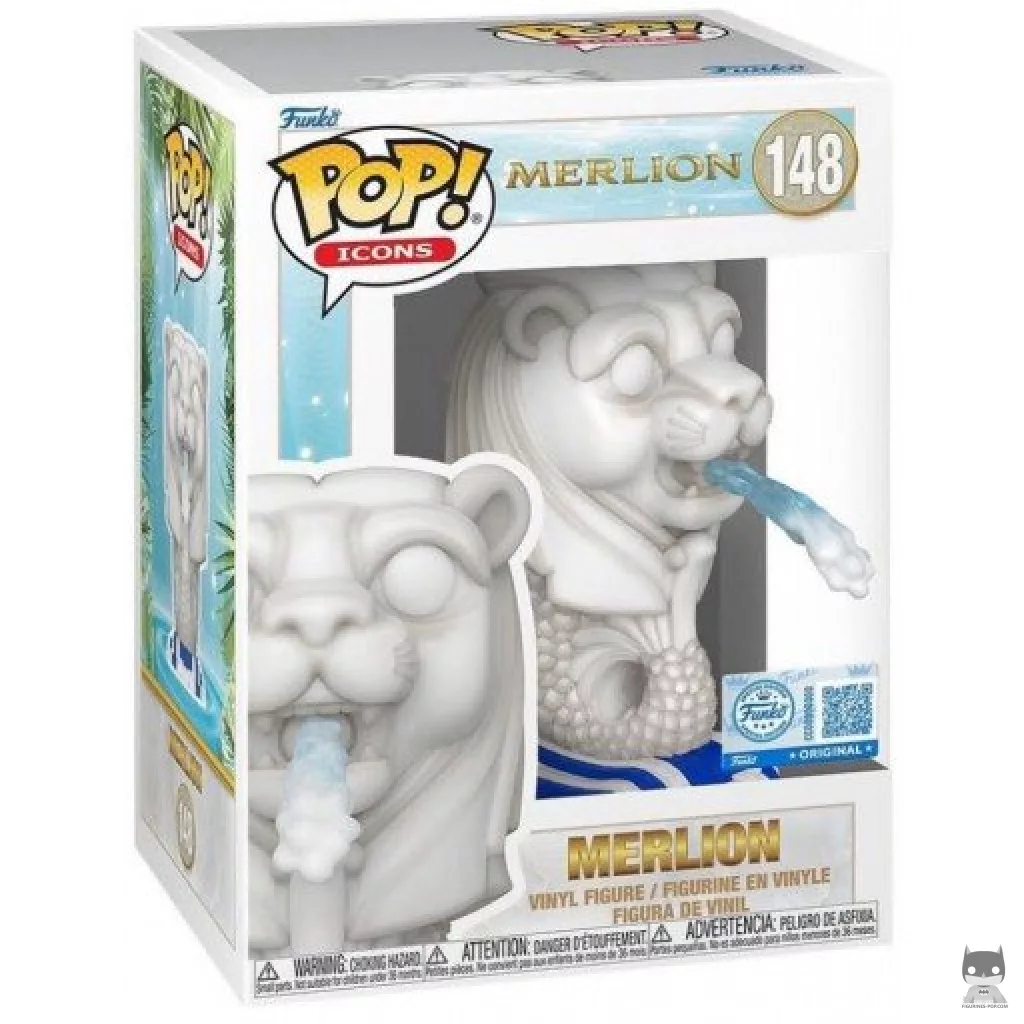 Merlion Funko Pop! figure in its box