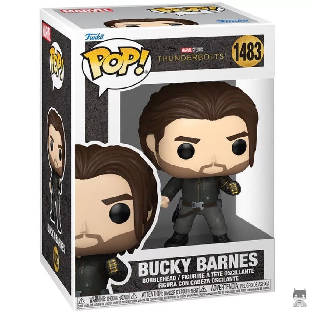Bucky Barnes Funko Pop! figure in its box