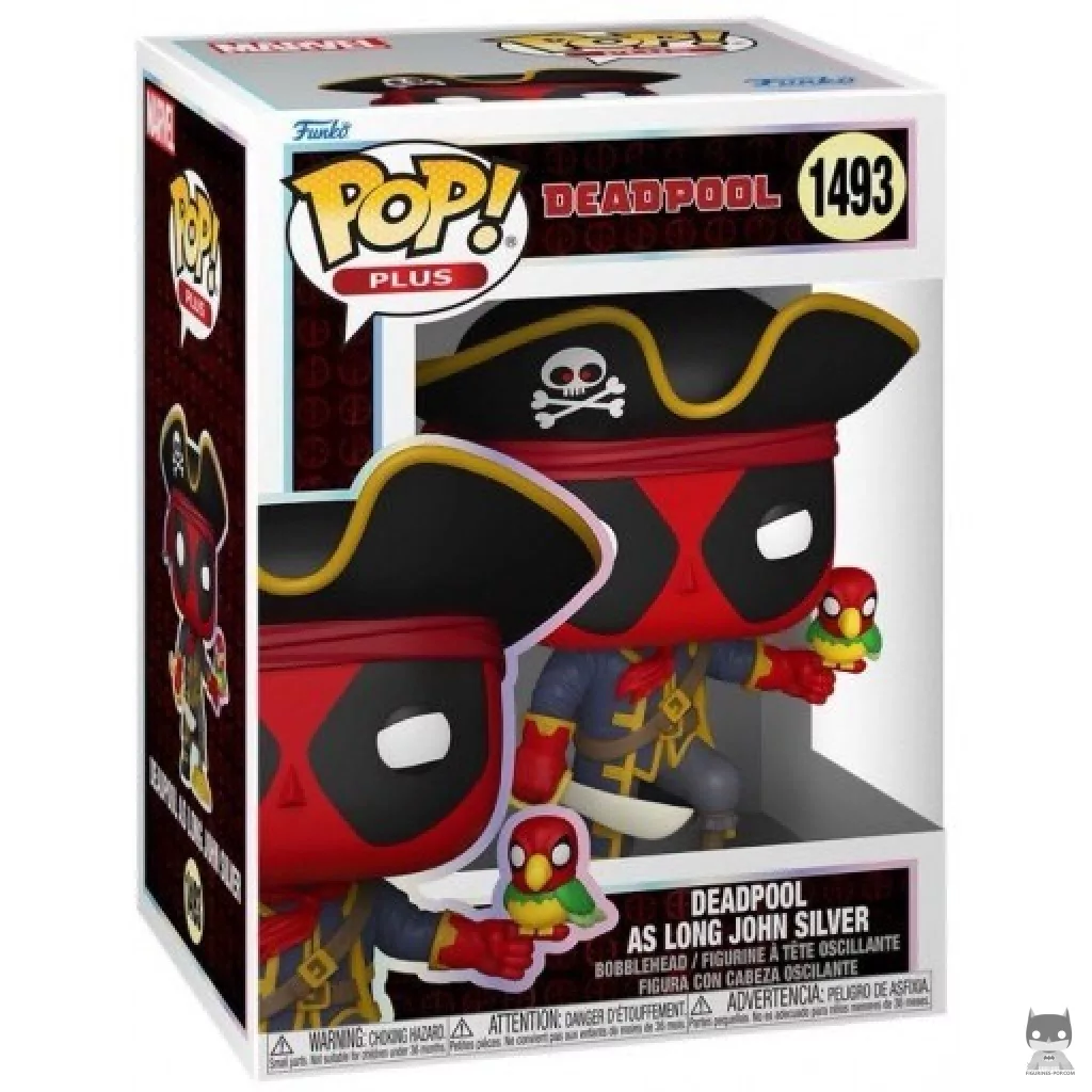Deadpool as Long John Silver Funko Pop! figure in its box