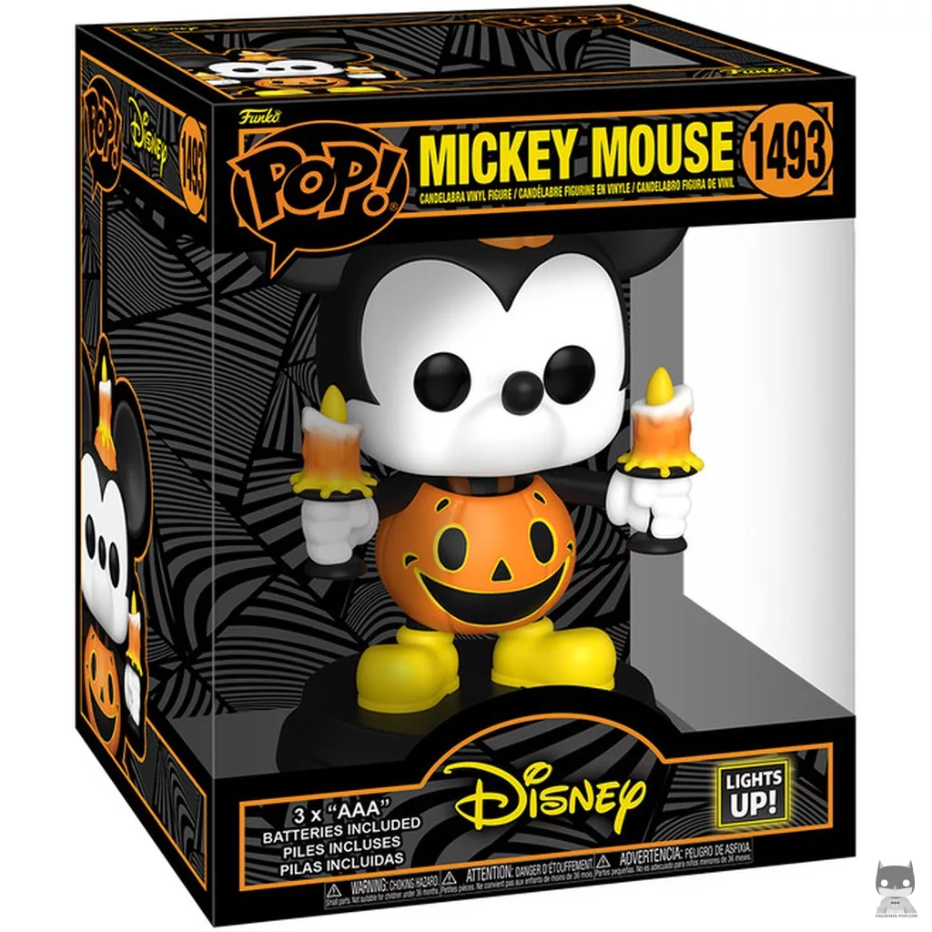 Mickey Mouse in pumpkin costume (Lights & Sound) Funko Pop! figure in its box