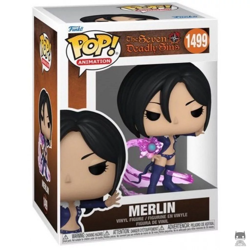 Merlin Funko Pop! figure in its box