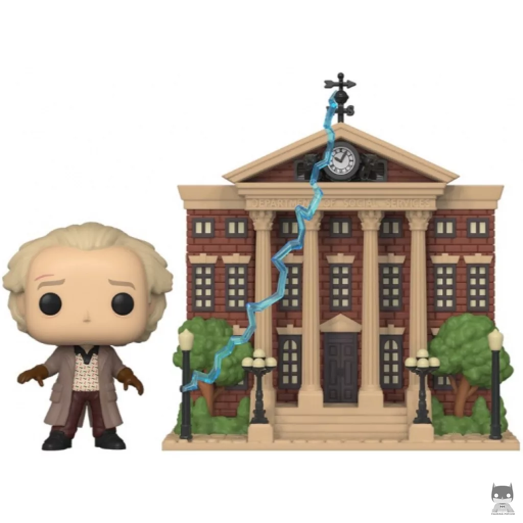 Doc with Clock Tower Funko Pop! figure (Back to the Future)