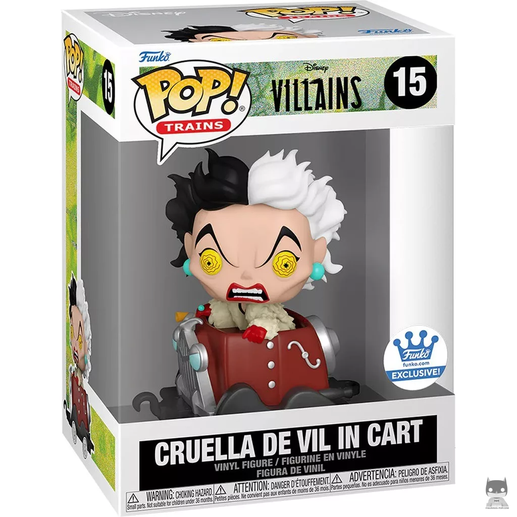 Cruella de Vil Funko Pop! figure in its box