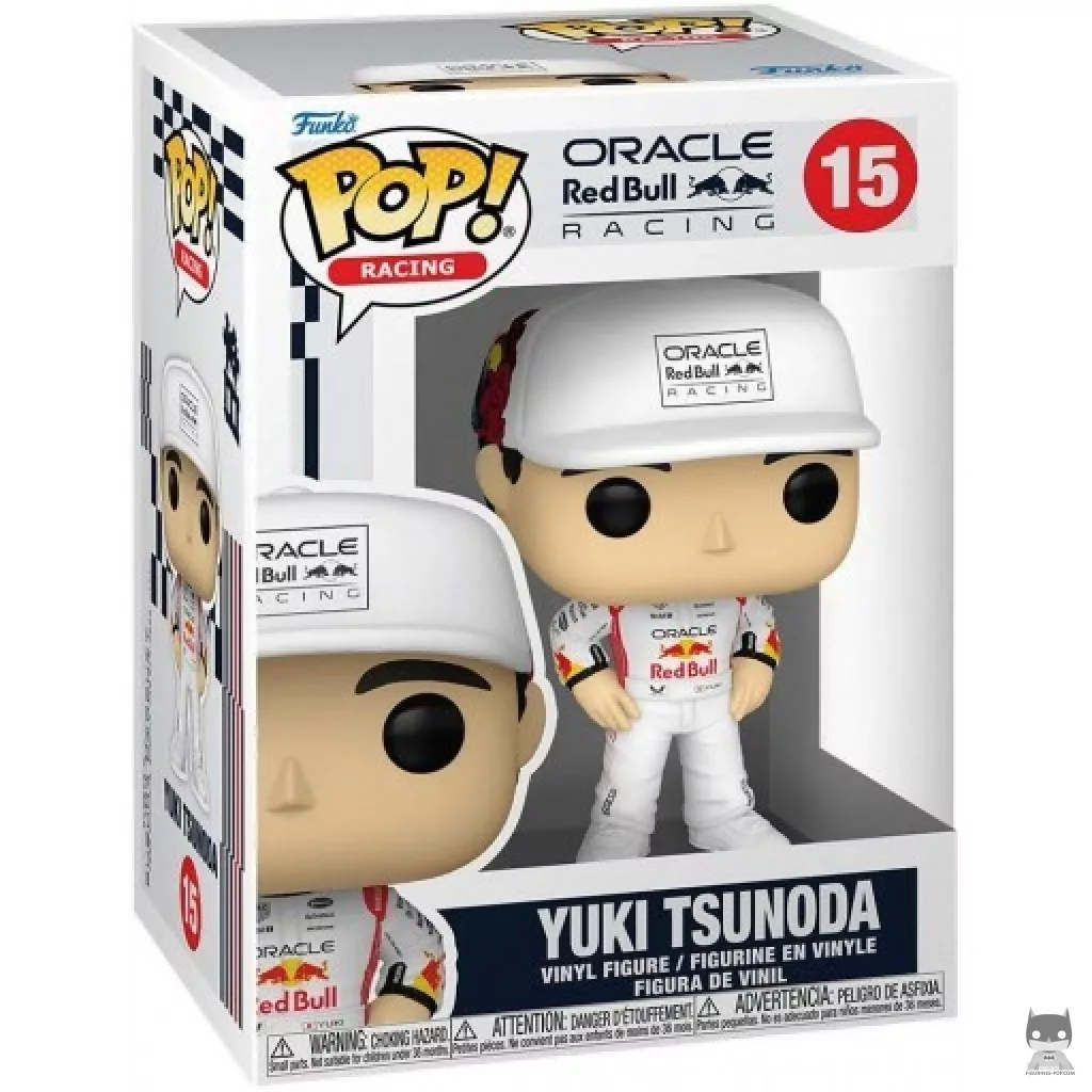 Yuki Tsunoda Funko Pop! figure in its box