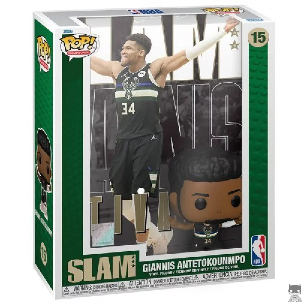 SLAM : Giannis Antetokounmpo Funko Pop! figure in its box