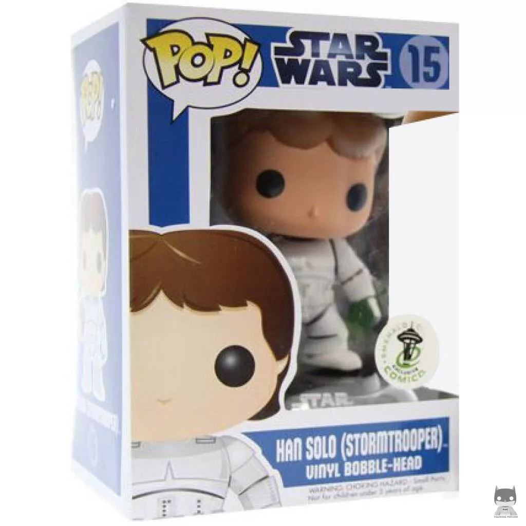 Han Solo as Stormtrooper Funko Pop! figure in its box