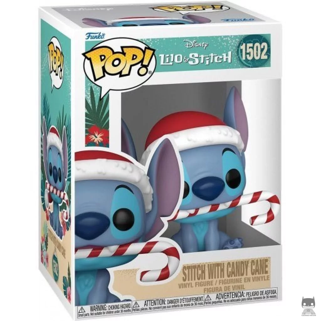 Stitch with Candy Cane Funko Pop! figure in its box