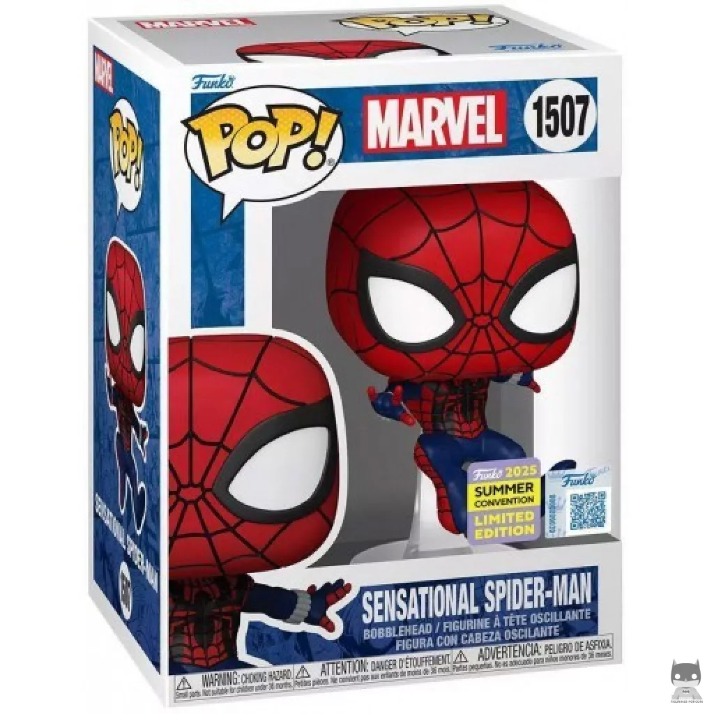 Sensational Spider-Man Funko Pop! figure in its box