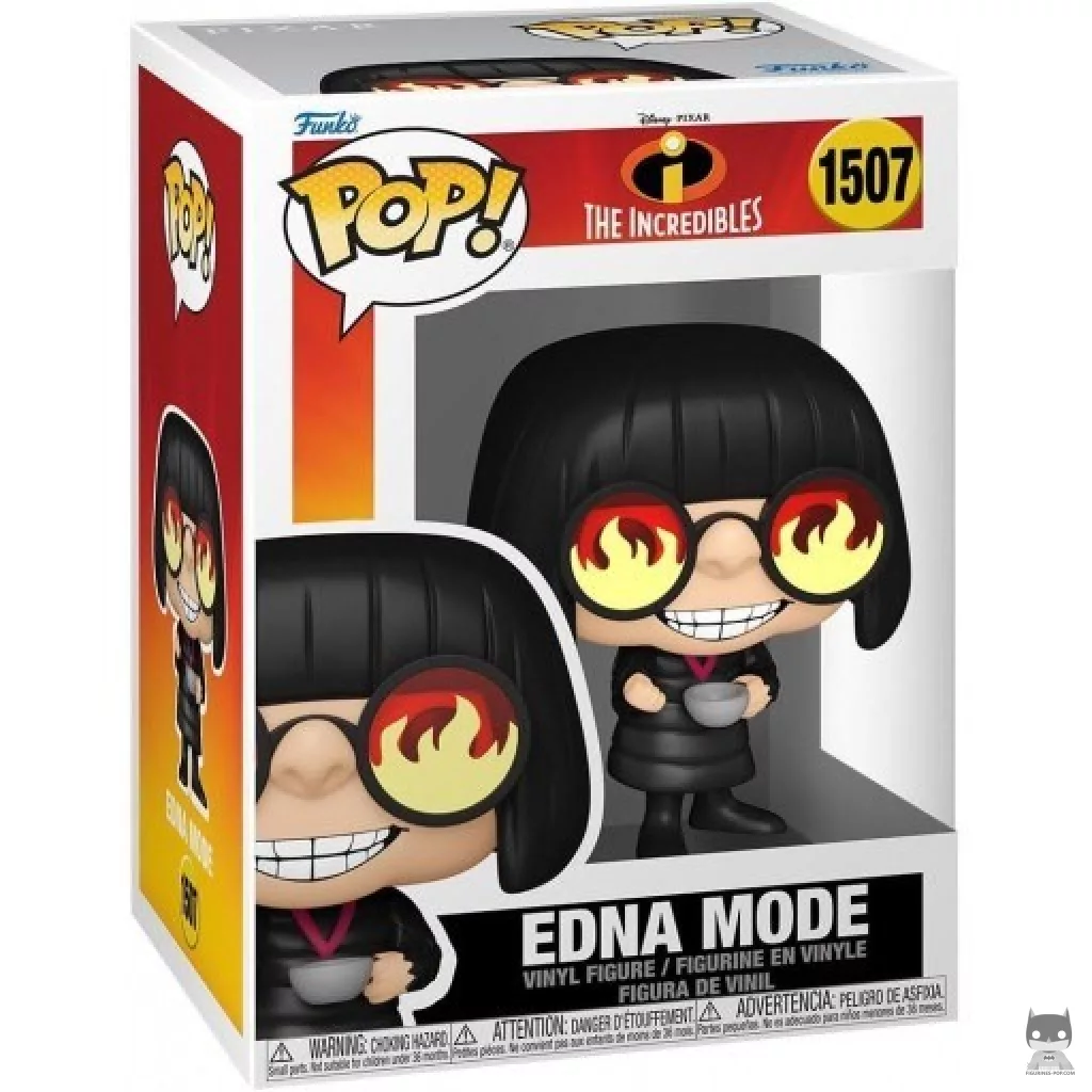 Edna Mode Funko Pop! figure in its box