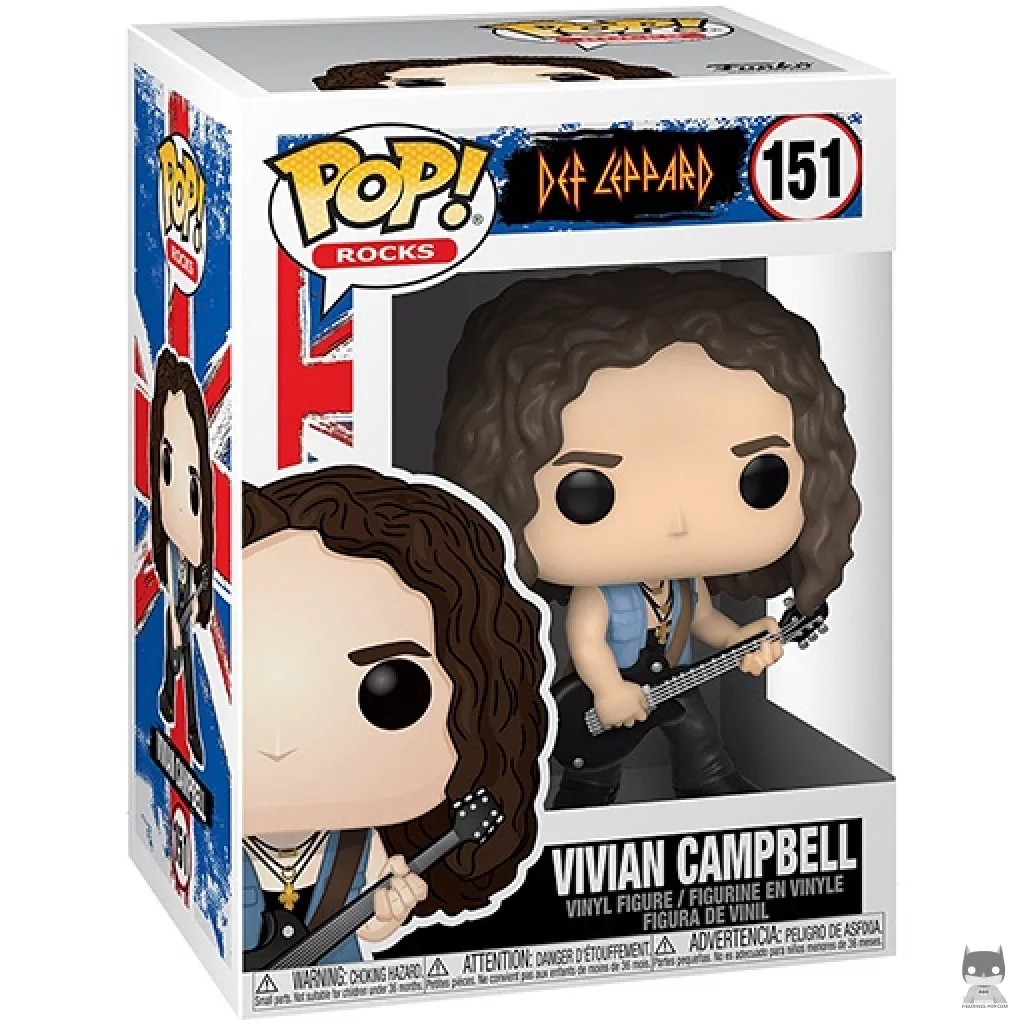 Vivan Campbell Funko Pop! figure in its box