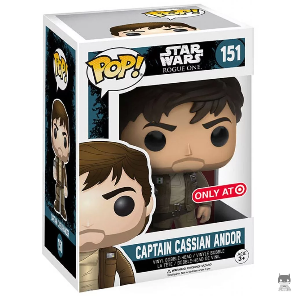 Captain Cassian Andor Funko Pop! figure in its box