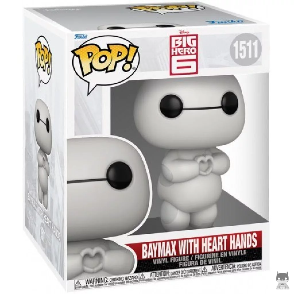 Baymax with Heart Hands (SuperSized) Funko Pop! figure in its box