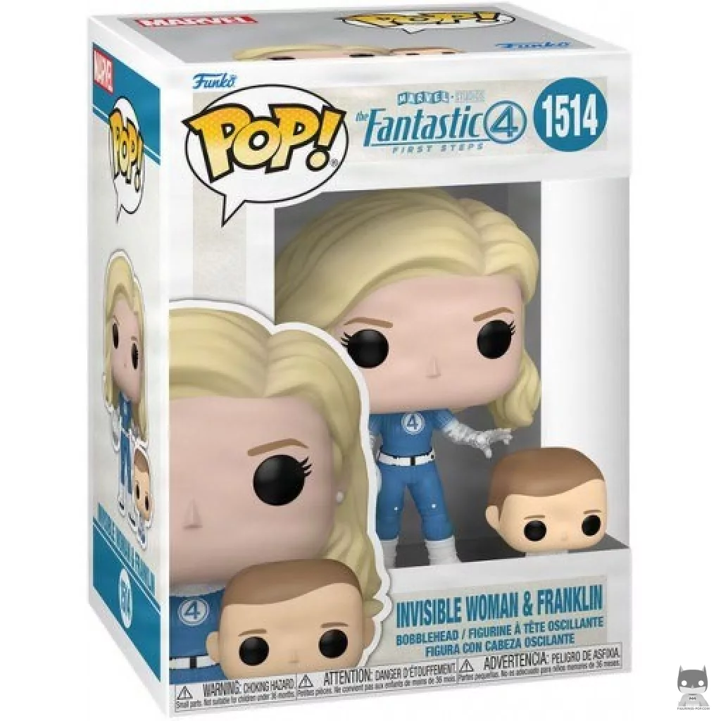 Invisible Woman & Franklin Funko Pop! figure in its box