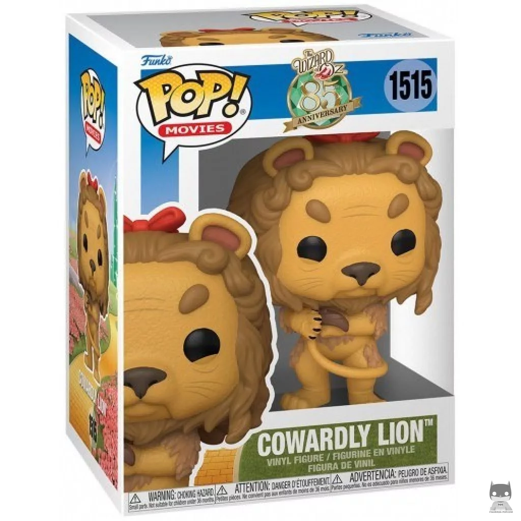 Cowardly Lion Funko Pop! figure in its box