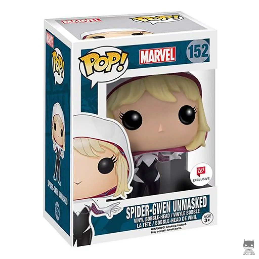 Spider-Gwen (Unmasked) Funko Pop! figure in its box