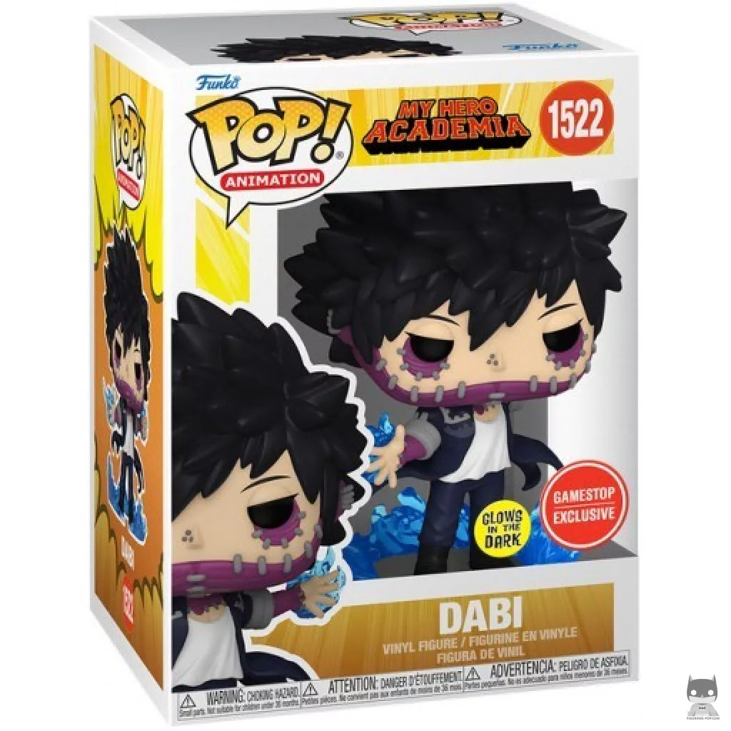 Dabi with Flames (Glow in the Dark) Funko Pop! figure in its box