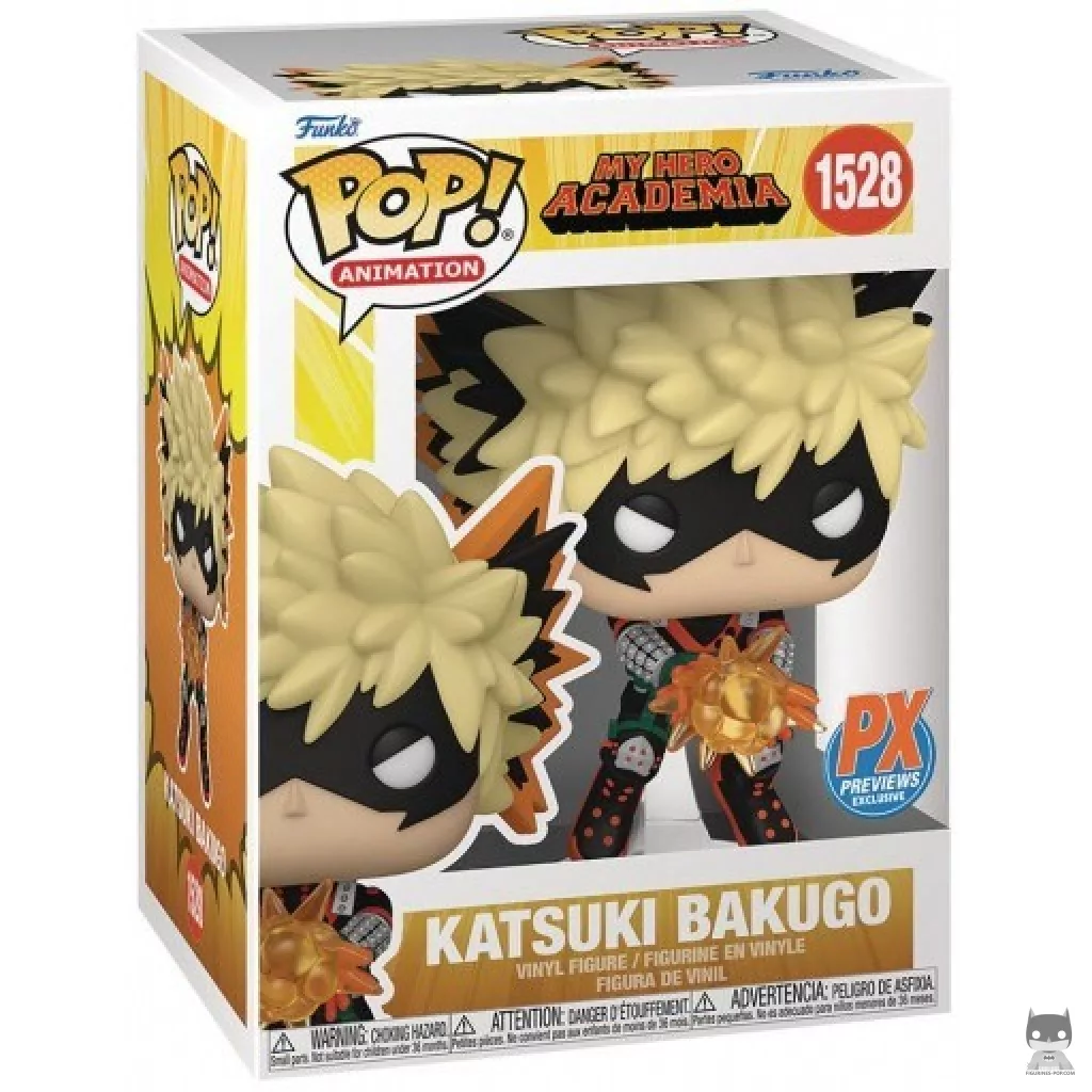 Katsuki Bakugo Funko Pop! figure in its box