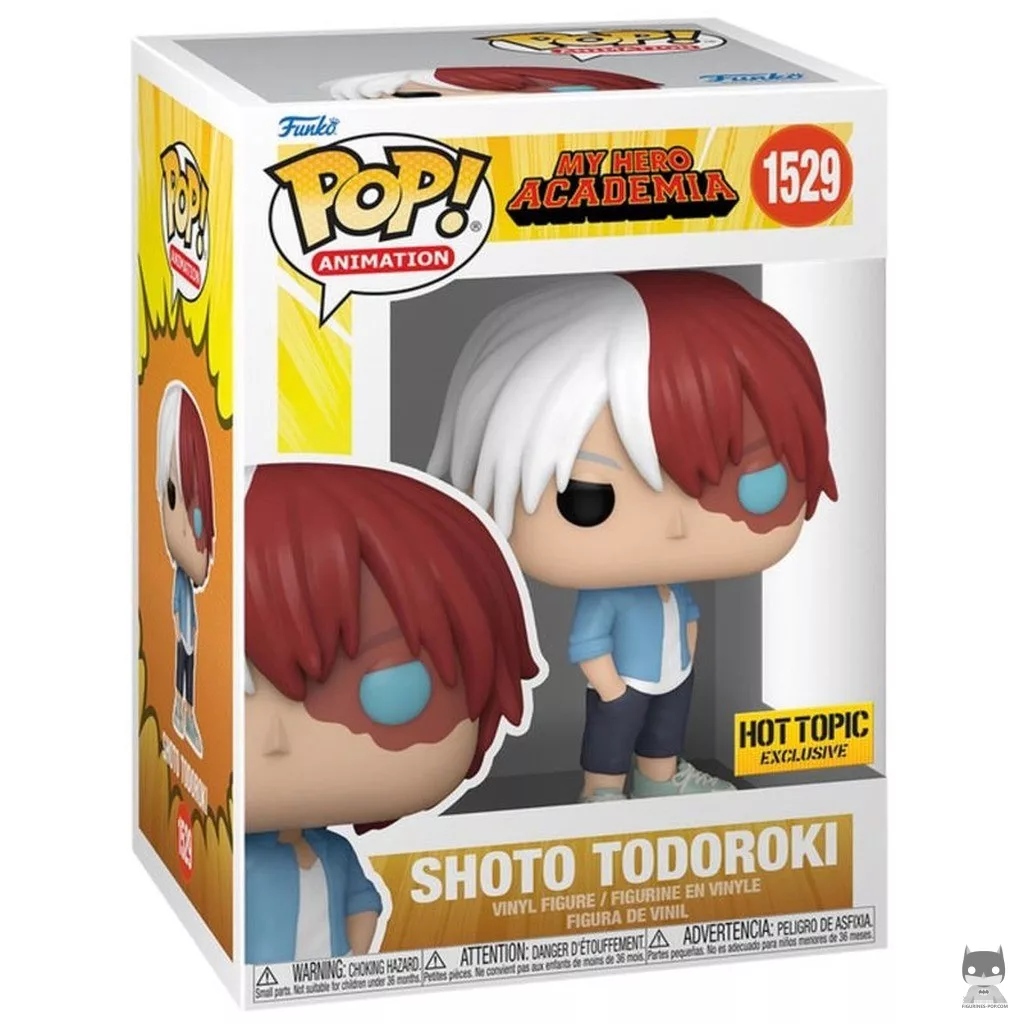 Shoto Todoroki in casual clothes Funko Pop! figure in its box